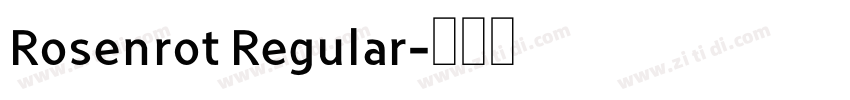 Rosenrot Regular字体转换